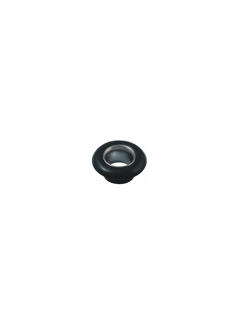 Ecubier rond plast noir 11mm