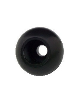 Boule d'arrêt noire pour cordage 6mm