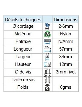 Clam-Cleat de voile CL233