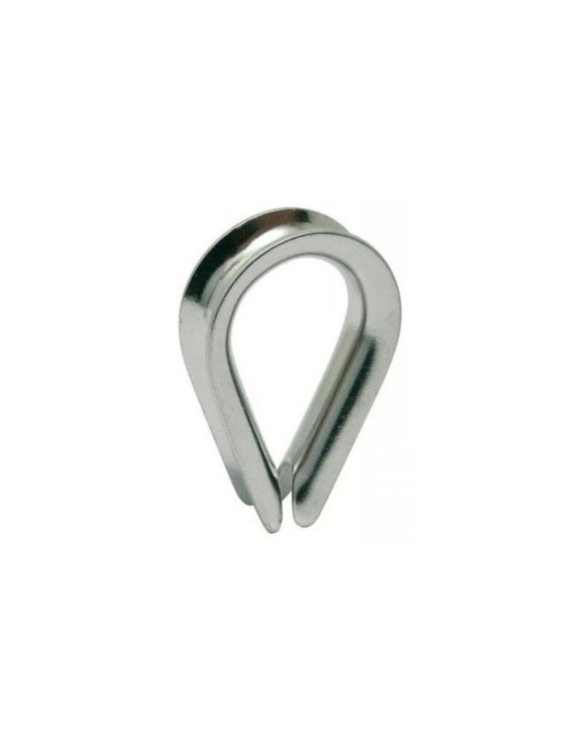 Cosse coeur ouverte inox