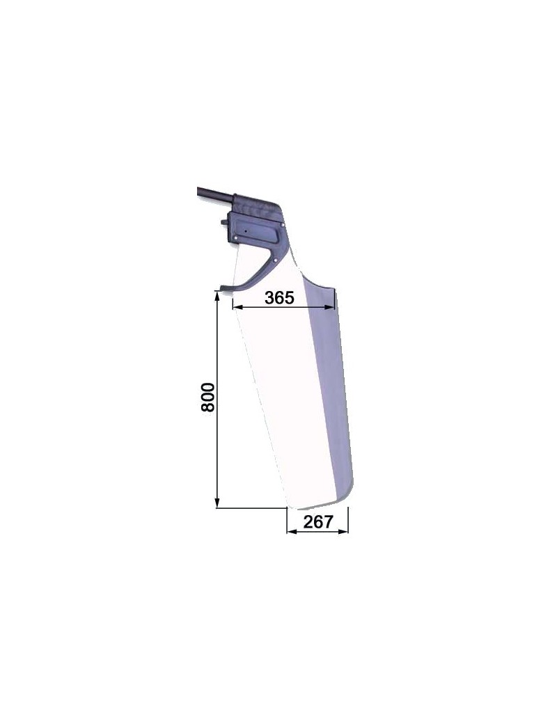 Gouvernail complet DOTAN R25 - Lame FD Gouvernail complet DOTAN R25 - Lame FD