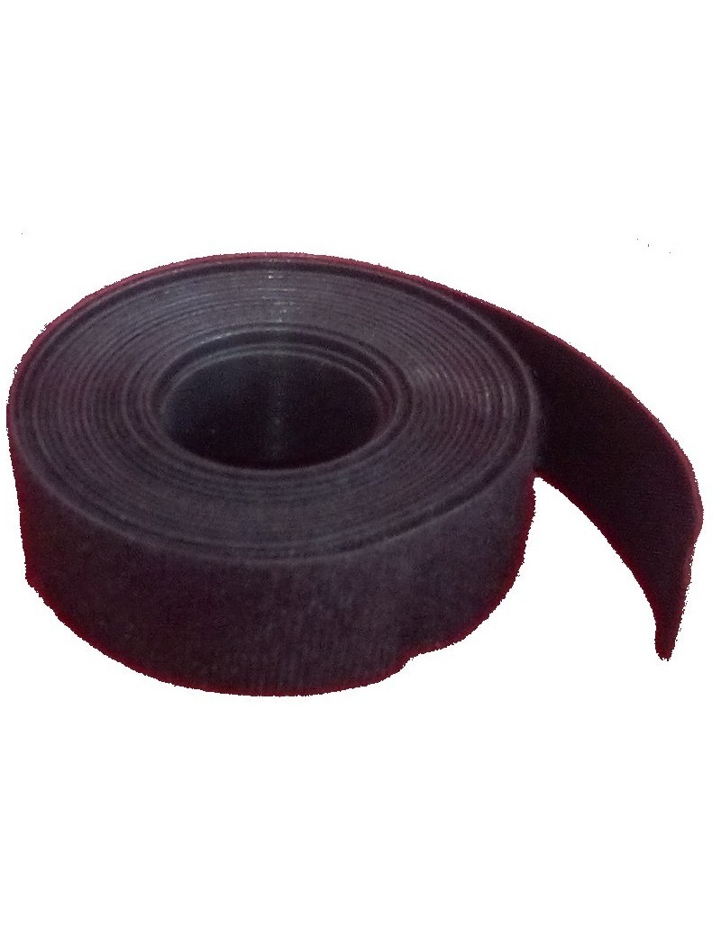 Bande velcro double face auto agrippante 3m x 25mm - noir Bande velcro double face auto agrippante 3m x 25mm - noir