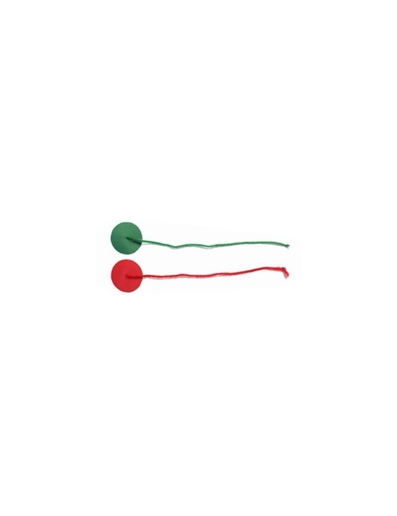 Penons laines avec insigna rouge/vert - La paire