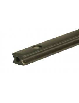Rail aluminium 14mm anodisé noir 