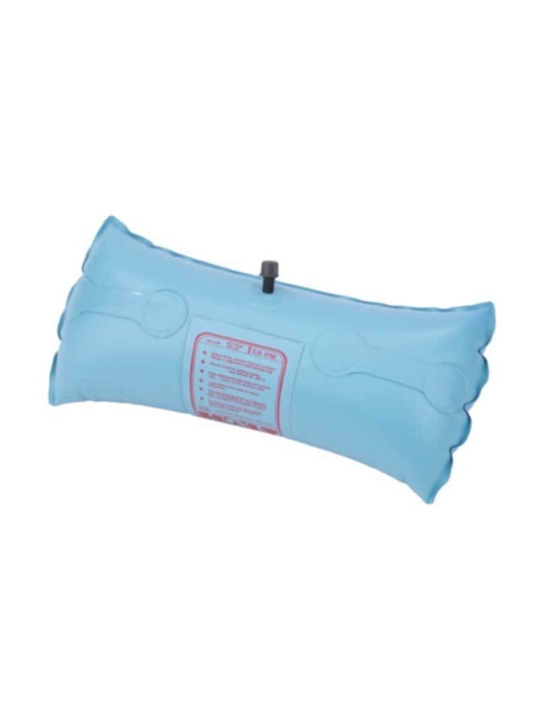 Flottabilité gonflable PVC recangulaire blanche 45,7x15cm