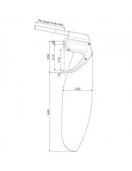 Gouvernail complet DOTAN R25/10 - Lame N°1A