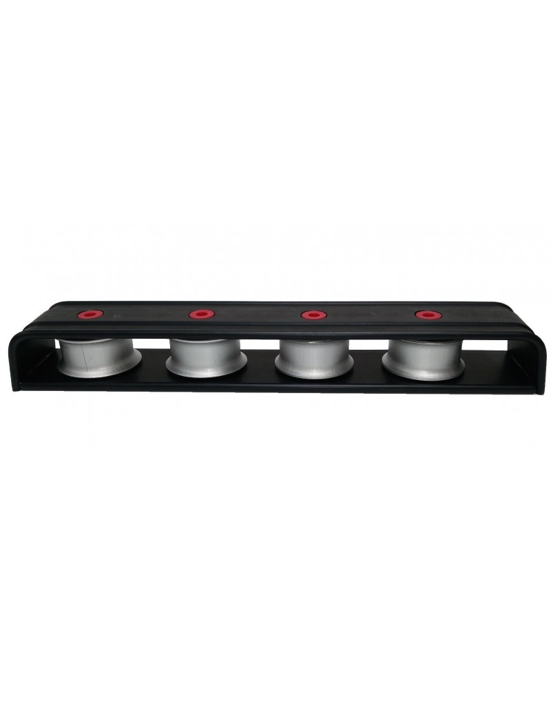 Poulie de renvoi quadruple noire Ø40mm Poulie de renvoi quadruple noire Ø40mm