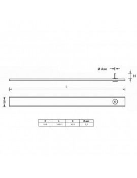 Goupille velcro Ø2.5mm