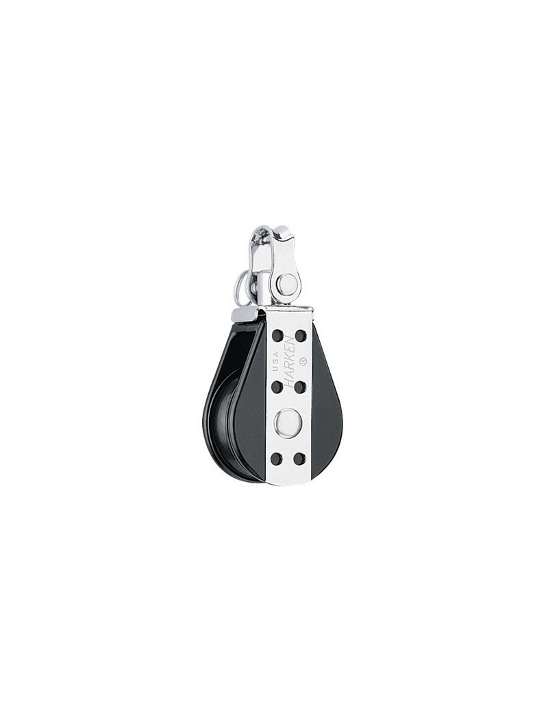 Poulie simple big bullet + emerillon Ø38 mm - HARKEN - Harken - Poulie simple big bullet + emerillon Ø38 mm - HARKEN - Harken -