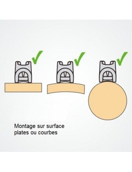 Clam cleat micro 1-4mm