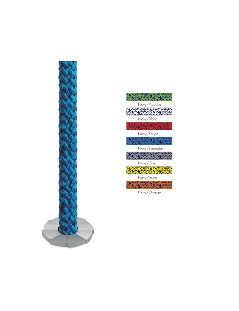 Drisse Polyester pré-étirée Titanic couleur 16F Ø5mm - Chiné Drisse Polyester pré-étirée Titanic couleur 16F Ø5mm - Chiné