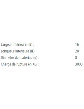 Manille Droite Forgée M12 Inox A4