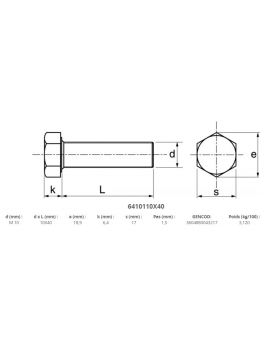 Vis métrique TH - inox A4