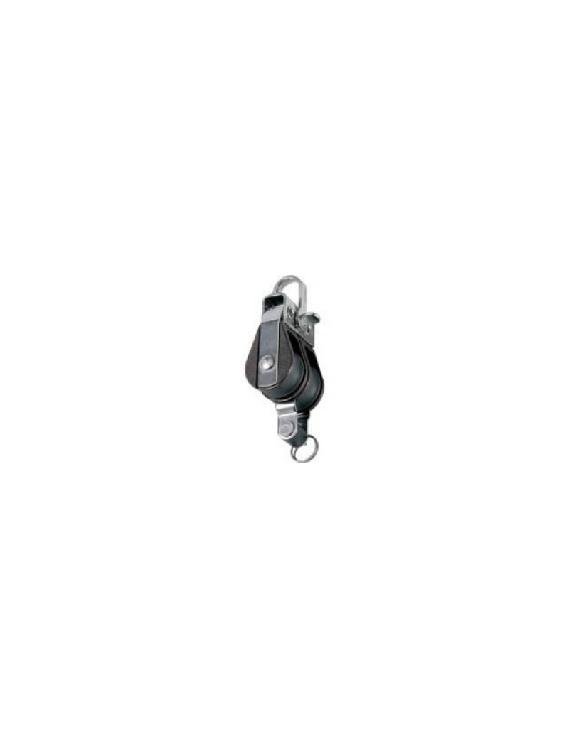 Poulie nova double Ø19mm à ringot Poulie nova double Ø19mm à ringot